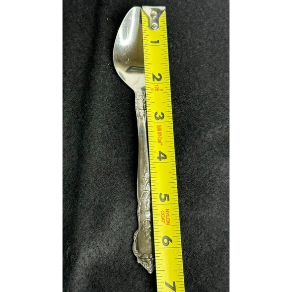 Vintage National Stainless Rose and Leaf Japan Flatware Set 2 Knives 4 Teaspoons - Picture 12 of 12